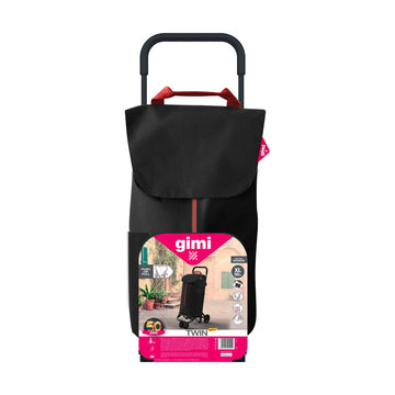 Panier à Courses Gimi Twin Urban Noir 50 L (39 x 52 x 95 cm)