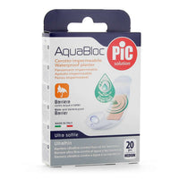 "Aqua Bloc Apósitos Impermeables Con Tampón Antibacteriano 19 X 72 Cm 20 Unidades Pic Solution"