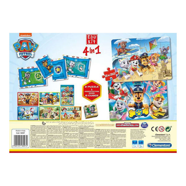 Set Edukit Paw Patrol Clementoni 4-in-1