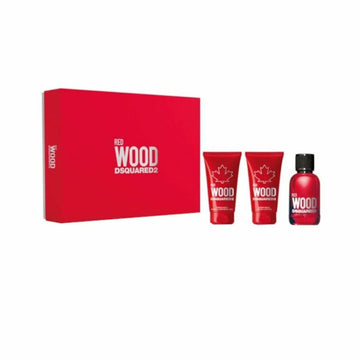Ženski parfumski set Dsquared2 Red Wood (3 pcs)