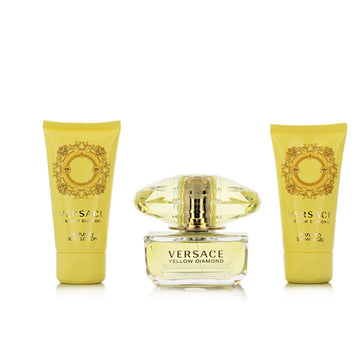 Ženski parfumski set Versace EDT Yellow Diamond 3 Kosi