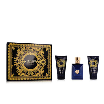 Men's Perfume Set Versace EDT Dylan Blue 3 Pieces