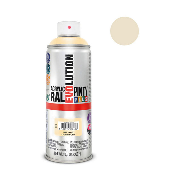 Peinture en spray Pintyplus Evolution RAL 1015 400 ml Light Ivory