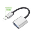 Kabel USB A v USB C Celly PROUSBCUSBDS Srebrna