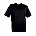 T-shirt à manches courtes unisex Cofra Zanzibar Noir 100 % coton