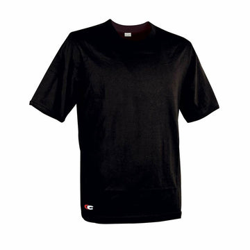 T-shirt à manches courtes unisex Cofra Zanzibar Noir 100 % coton