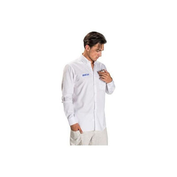 Chemise à manches longues homme Sparco Blanc (Taille S)
