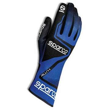 Gants de conduite pour hommes Sparco 00255604BXNR Bleu Noir