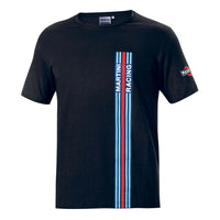 Maglia a Maniche Corte Uomo Sparco Martini Racing Nero (Taglia M)