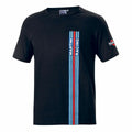 Men’s Short Sleeve T-Shirt Sparco Martini Racing Black (Size S)