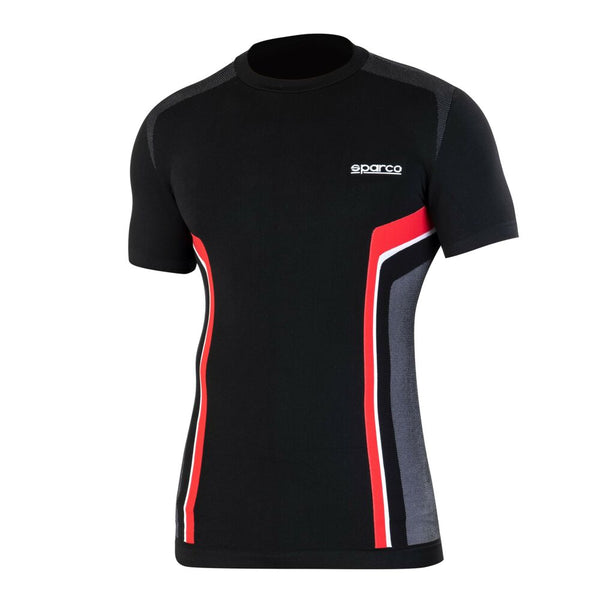 Maglia a Maniche Corte Uomo Sparco HYPER-T Nero Rosso M