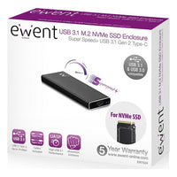 Housing for Hard Disk Ewent EW7024 USB 3.1 Black