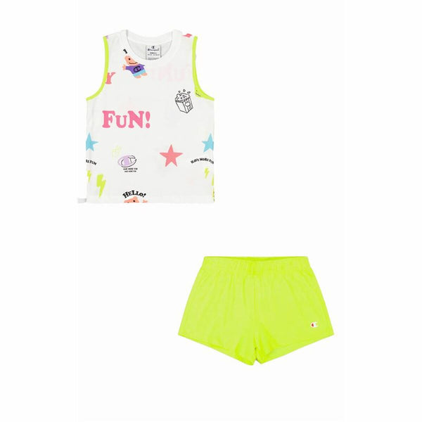 Children's Sports Outfit Champion White 2 Pieces