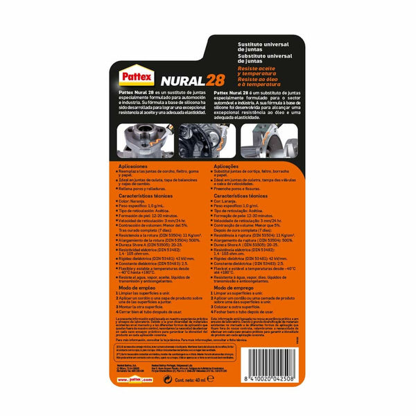 Instant Adhesive Pattex Nural 28 40 ml Orange