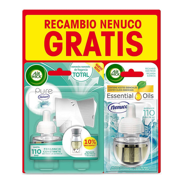 Electric Air Freshener + Refill Essential Oils Air Wick Nenuco (19 ml)