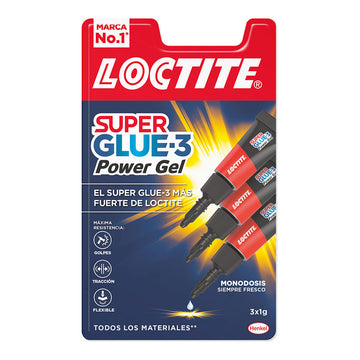 Sekundno lepilo Loctite Super Glue-3 Power Gel Mini Trio 3 kosov (1 g)