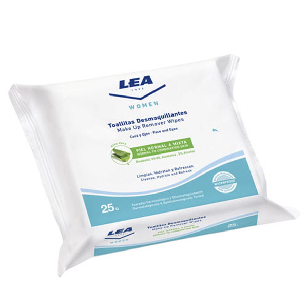 "Lea Women Make Up Remover Wipes Aloe vera 25 Units "