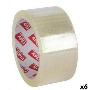Adhesive Tape Apli Transparent 48 mm x 132 m (6 Units)