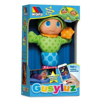 Plišasta igrača Gusy Luz Moltó 385 Modra Roza Zelena Pisana PVC (33 cm)