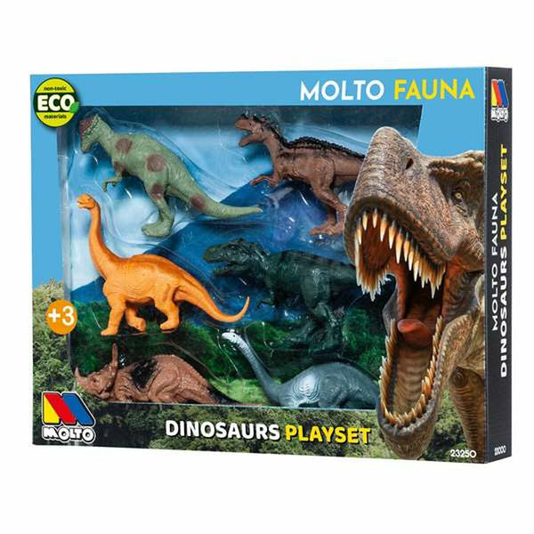 Set Dinosaures Moltó 6 Pièces Plastique