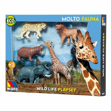Komplet 6 živali iz džungle Moltó Plastika