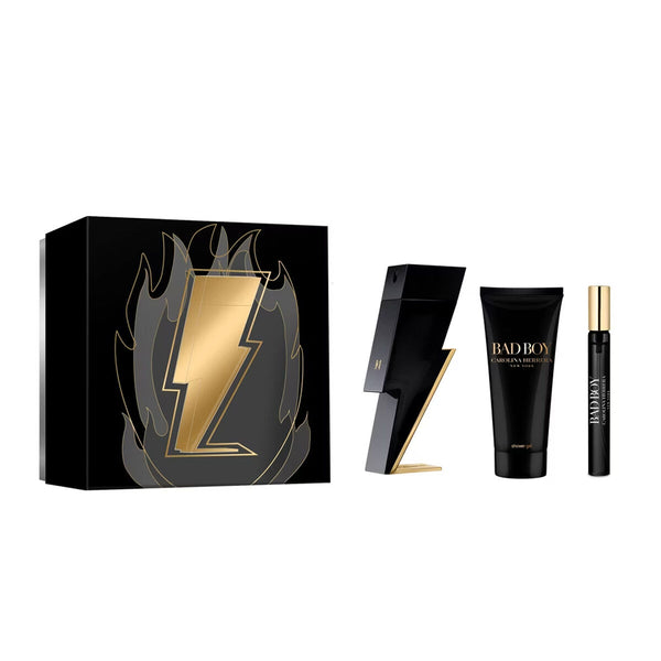 Set de Parfum Homme Carolina Herrera Bad Boy 3 Pièces