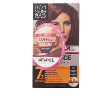 "Llongueras Color Advance Coffee Salon Collection Hair Colour 6.34 Dark Golden Copper Blond"