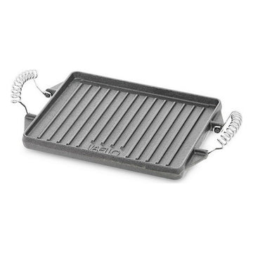 Grill hotplate Vaello Rectangular Grey Cast Iron (27 x 21 cm)