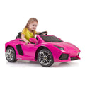 Children's Electric Car Lamborghini Aventador Feber Battery 6 V Pink (126 x 68 x 50 cm)