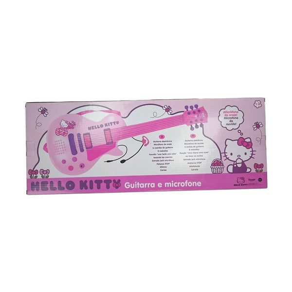 Otroška kitara Hello Kitty Elektronika Mikrofon Roza