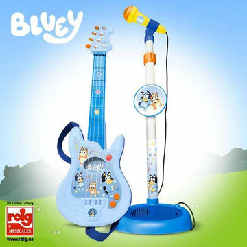 Otroška kitara Bluey Nastavljivo Mikrofon 60 x 30 x 17 mm