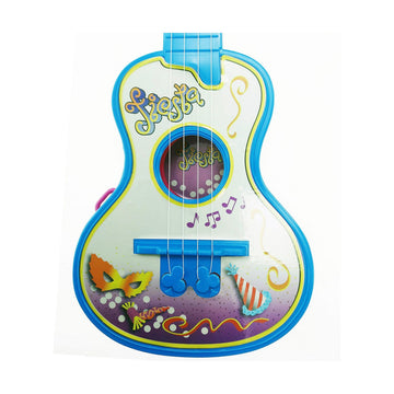 Baby Guitar Reig Party 4 Cords Blue White