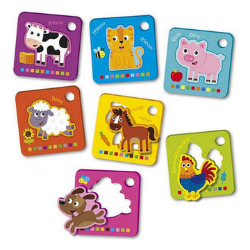 Puzzle Enfant Reig Flash Cards animaux Ferme