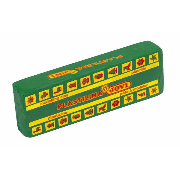 Barres de pâte à modeler Jovi School 150 g Vert foncé (15 Pièces)