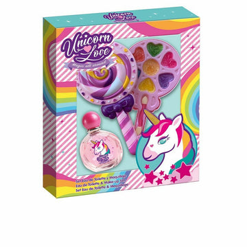 Kit de maquillage pour enfant Cartoon Unicorn Love Bi Lollipop (9 pcs)