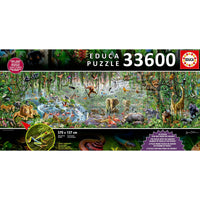 Puzzle Educa 16066.0 The Wild Life 33600 Pieces 570 x 157 cm