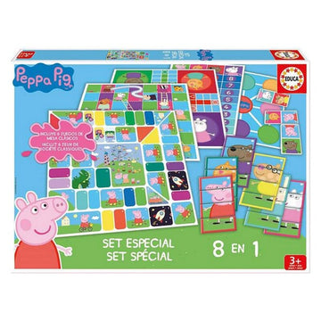 Board game Peppa Pig 8in1 Educa (ES-FR)