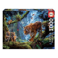 Puzzle Tigres en el Árbol Educa (1000 pcs)