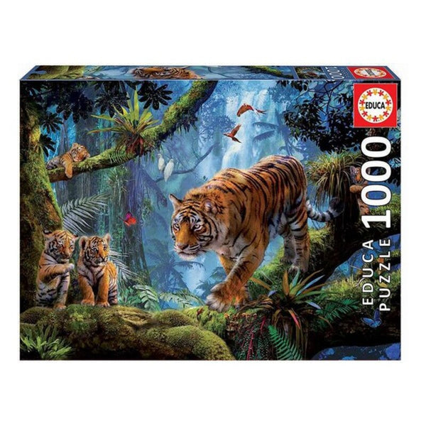 Puzzle Tigres en el Árbol Educa (1000 pcs)