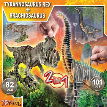 3D Puzzle Educa Dinosaurier Puzzle x 2