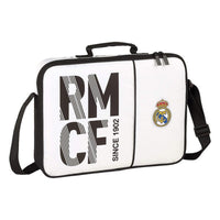 School Satchel Real Madrid C.F. Black White (38 x 28 x 6 cm)