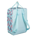 Rucksack with Upper Handle and Compartments Moos Flamingo Turquoise