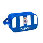 Toaletna torbica za šolo R. C. Deportivo de La Coruña Modra Bela