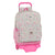 Sports bag Smiley World Garden White Pink (21 L)