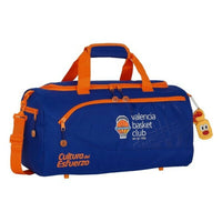 Torba za športno opremo Valencia Basket Modra Oranžna (50 x 25 x 25 cm)