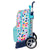 School Rucksack with Wheels Benetton Painting Multicolour