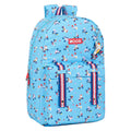 School Bag Rollers Moos Multicolour Light Blue
