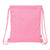 Sac à dos serré par des ficelles Benetton Flamingo pink Rose (35 x 40 x 1 cm)