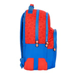 Schulrucksack Super Mario Rot Blau (32 x 42 x 15 cm)