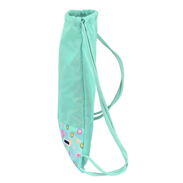 Backpack with Strings Smiley Summer fun Turquoise (35 x 40 x 1 cm)